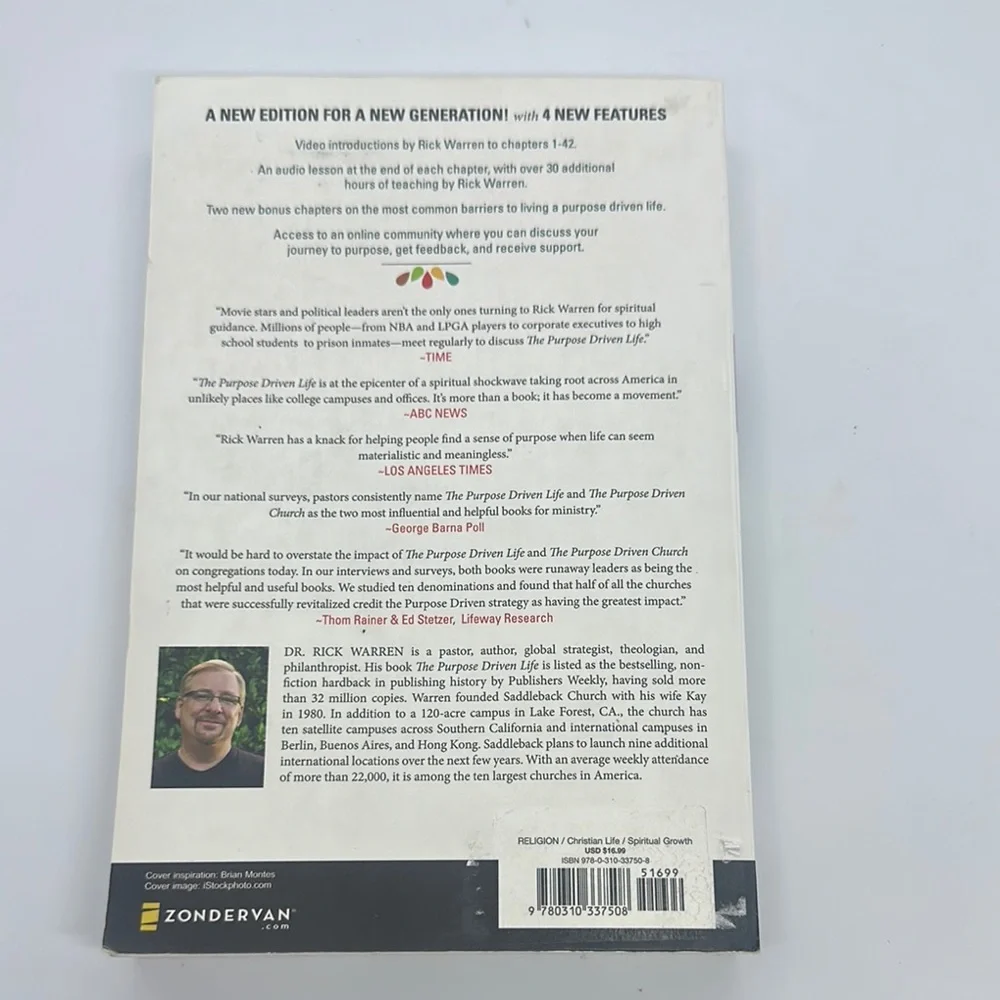 The Purpose Driven Life Book by Rick Warren - Picture 2 of 6